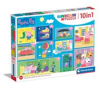 Clementoni Puzzle 10-en-1 Peppa Pig – 60/2×48/4×30/3×18 pièces – 4 ans – Fabriqué en Italie
