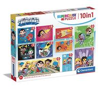 Clementoni Puzzle Supercolor DC Super Friends – 10 en 1, 3x18/4x30/2x48/1x60 pièces – Dès 4 ans