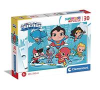 Clementoni - 20277 - Supercolor Puzzle - DC Comics Superfriends - 30 Pièces, Puzzle Enfants 3 Ans, Puzzle Dessin Animé - Fabriqué en Italie