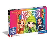 Clementoni - 20342 - Supercolor - Rainbow High - 104 Pièces - Puzzle Brillant des Personnages - Jeu de Création et Logique pour Enfants à partir de 6 Ans et Plus -