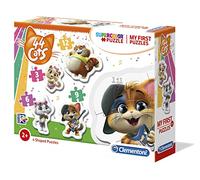Clementoni - 20812 - My First Puzzle - 44 Cats - 3+6+9+12 pièces - Puzzle Enfant - boîte de 4 Puzzles (3, 6, 9 et 12 pièces) - fabriqué en Italie, 2 Ans et Plus
