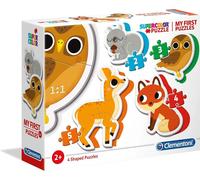 Clementoni 20814 Supercolor Waldtiere - Puzzle 2 + 3 + 4 + 5 pièces à partir de 2 ans, puzzle coloré pour enfants avec luminosité & intensité de couleur particulière, jeu d'adresse pour enfants