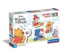 Clementoni - 20820 - Disney - Mes Premiers Puzzles - Winnie l'ourson - 4 Puzzles des Personnages du Dessin Animé - Jeu de Création et de Logique pour Enfants à partir de 2 Ans et Plus