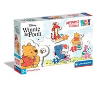 Clementoni - 20820 - Disney - Mes Premiers Puzzles - Winnie l'ourson - 4 Puzzles des Personnages du Dessin Animé - Jeu de Création et de Logique pour Enfants à partir de 2 Ans et Plus