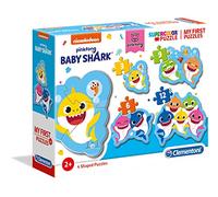 Clementoni - 20828 - Mes Premiers Puzzles - PinkFong Baby Shark - 4 Puzzles des Personnages du Dessin Animé - Jeu de Création et de Logique pour Enfants à partir de 2 Ans et Plus -