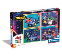 Clementoni 21529 Batwheels Jigsaw 4 in 1 12+16+20+24 Pieces-Supercolor Children