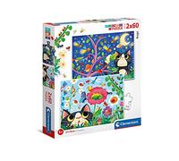 Clementoni - 21618 - Supercolor Puzzle - Bugs - 2x60 pièces - Puzzle Enfant - boîte de 2 Puzzles (60 pièces) - fabriqué en Italie, 5 Ans et Plus