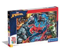 Clementoni - 23716 - Supercolor Puzzle - Spiderman - 104 Pièces Multicolore
