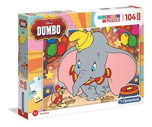 Clementoni - 23728 - Supercolor Collection - Dumbo - 104 Maxi pièces