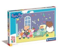 Clementoni - 23735 - Peppa Pig - Supercolor - 104 Pièces - Puzzle du Dessin Animé - Jeu de Création et Logique pour Enfants à partir de 6 Ans et Plus