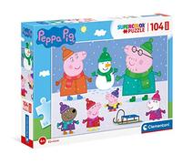 Clementoni - 23752 - Supercolor - Peppa Pig - 104 Maxi Pièces - Puzzle du Dessin Animé - Jeu de Création et Logique pour Enfants à partir de 4 Ans et Plus -