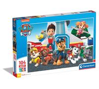 Clementoni 23753, Paw Patrol Supercolor Maxi Puzzle for Children - 104 Pieces, A