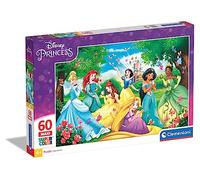 Clementoni - 23757 - Supercolor - Disney Princess - 60 Maxi Pièces - Puzzle des Princesses Disney - Jeu de Création et Logique pour Enfants à partir de 4 Ans et Plus -