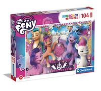 Clementoni - 23765 - Supercolor Puzzle My Little Pony - 104 Maxi pièces, Puzzle Enfants 4 Ans - Puzzle Enfant Clementoni, Puzzle Dessin animé - fabriqué en Italie