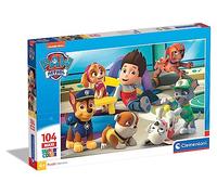 Clementoni - 23970 - Supercolor - Pat'Patrouille - 104 Pièces - Puzzle du Dessin Animé - Jeu de Création et Logique pour Enfants à partir de 4 Ans et Plus