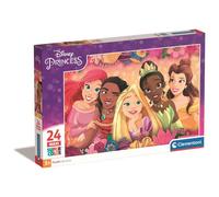 Clementoni Puzzle Disney Princess Supercolor, 24 pièces maxi, dès 3 ans (24241)