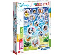 Clementoni- Super Color Puzzle-Disney Classic-24 Pièces Maxi, Multicolore, 28508