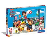 Clementoni - 24049 - Supercolor - Pat' Patrouille - 24 Maxi Pièces - Puzzle du Dessin Animé - Jeu de Création et Logique pour Enfants à partir de 3 Ans et Plus