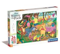Clementoni - 24201 - Disney - Supercolor - Winnie l'ourson - 24 Maxi Pièces - Puzzle du Dessin Animé - Jeu de Création et Logique pour Enfants à partir de 3 Ans et Plus