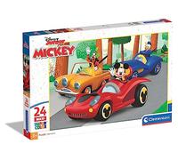 Clementoni - 24229 - Disney Junior - Mickey - 24 Maxi Pièces - Puzzle du Dessin Animé - Jeu de Création et Logique pour Enfants à partir de 3 Ans et Plus -