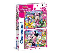 Clementoni - 24750 - Supercolor Puzzle - Minnie Happy Helpers Puzzle- 2 x 20 Pièces - Disney