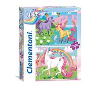 Clementoni - 24754 - Supercolor Unicorn Brilliant - 2 x 20 Pieces Jigsaw Puzzle