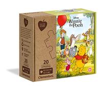 Clementoni - 24772 - Play for Future - Disney - Winnie l'ourson - 2 x 20 Pièces - Puzzles du Dessin Animé - 100% Matériaux Recyclés - pour Enfants à partir de 4 Ans et Plus