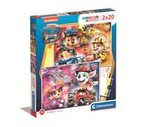 Clementoni - 24786 - Supercolor Puzzle Pat' Patrouille The Movie - 2x20 pièces - Puzzle Enfants 3 Ans - boîte de 2 Puzzles (20 pièces) - Puzzle Clementoni, Puzzle Dessin animé - fabriqué en Italie