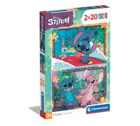 Clementoni 24809 Disney Lilo & Stitch Jigsaw 2 20 Pieces-Supercolor Children 3-5