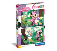 Clementoni 24815 Disney Minnie Mouse Jigsaw 2 60 Pieces-Supercolor Children 4-6