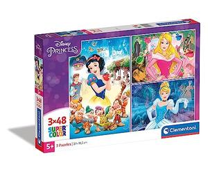 Clementoni - 252114 - Disney Princess - Princesse - 3 x 48 Pièces - Puzzles des Films d'Animation - Jeu de Création et Logique pour Enfants à partir de 5 Ans et Plus