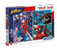 Clementoni - 25238 - Supercolor Collection - Spider-Man - 3 x 48 Pièces