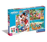 puzzle Disney Mickey and Friends 3x48pcs noir