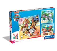 Clementoni - 25301 - Supercolor Puzzle - Paw Patrol - 3x48 Pièces, Puzzle Enfants 5 Ans, Boîte De 3 Puzzles (48 Pièces), Puzzle Dessin Animé - Fabriqué en Italie