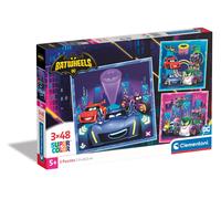Clementoni 25307 Batwheels Jigsaw 3 48 Pieces-Supercolor Children 5-7 Years, Car