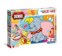 Clementoni - 25461 - Floor Puzzle - Dumbo 40 pièces - Disney