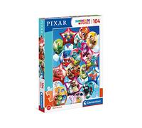 Clementoni - 25717 - Supercolor - Pixar - 104 Pièces - Puzzle des Personnages de la Licence - Jeu de Création et Logique pour Enfants à partir de 6 Ans et Plus -