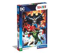 Clementoni - 25723 - Supercolor - DC Comics - 104 Pièces - Puzzle de la Justice League - Jeu de Création et Logique pour Enfants à partir de 6 Ans et Plus -