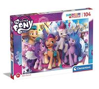 Clementoni - 25731 - Supercolor - My Little Pony - 104 Pièces - Puzzle du Dessin Animé - Jeu de Création et Logique pour Enfants à partir de 6 Ans et Plus -