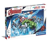 Clementoni Puzzle Supercolor 25744 – Marvel Avengers, 104 pièces, dès 6 ans, Fabriqué en Italie