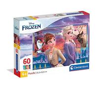 Clementoni - 26056 - Supercolor - Disney - La Reine des Neiges 2-60 Pièces - Puzzle du Film d'Animation - Jeu de Création et Logique pour Enfants à partir de 4 Ans et Plus