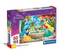 Clementoni - 26064 - Supercolor - Disney Princess - 60 Pièces - Puzzle des Princesses Disney - Jeu de Création et Logique pour Enfants à partir de 4 Ans et Plus -