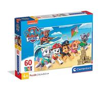 Clementoni - 26091 - Supercolor - Pat'Patrouille - 60 Pièces - Puzzle du Dessin Animé - Jeu de Création et Logique pour Enfants à partir de 4 Ans et Plus -