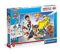 Clementoni - 26097 - Supercolor Puzzle Doble Face Colouring - Pat'Patrouille - 60 pièces - Puzzle Enfant - Puzzle à colorier - fabriqué en Italie, 5 Ans et Plus