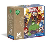 Clementoni - 26101 - Puzzle Play for Future - Marvel Avengers - 60 pièces, Puzzle Enfants 3 Ans - Puzzle Enfant Clementoni, Puzzle Marvel - fabriqué en Italie