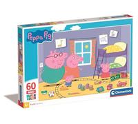 Clementoni - 26438 - Peppa Pig - Supercolor - 60 Maxi Pièces - Puzzle du Dessin Animé - Jeu de Création et Logique pour Enfants à partir de 3 Ans et Plus