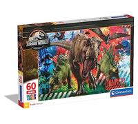 Clementoni - 26456 - Jurassic World - Supercolor - 60 Maxi Pièces - Puzzle du Film - Jeu de Création et Logique pour Enfants à partir de 4 Ans et Plus