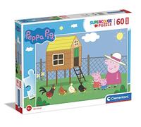 Clementoni - Puzzle Supercolor 26590 Peppa Pig - 60 pièces Maxi - Dès 4 ans - Fabriqué en Italie