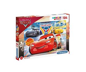 Clementoni - 27072 - Supercolor Puzzle - Cars 3 - 104 Pièces - Disney Multicolore