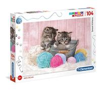Puzzle Enfant 104 Pièces - Chatons Et Pelotes